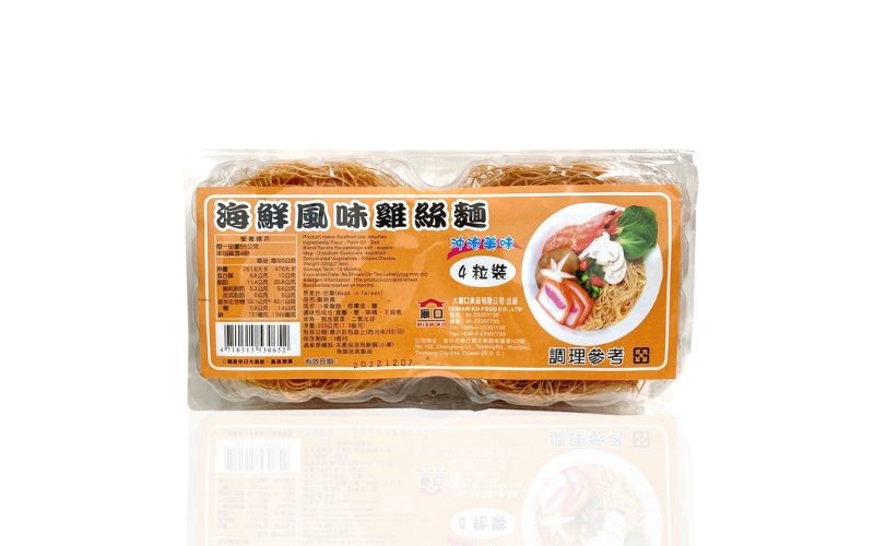 【附調味】海鮮風味 雞絲麵 4入裝